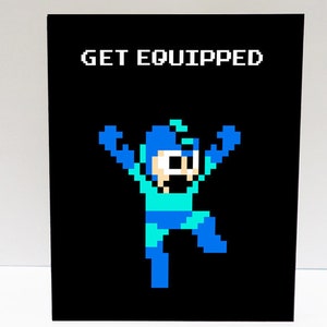 Megaman friendly Valentine's Day Love Printable Card image 1