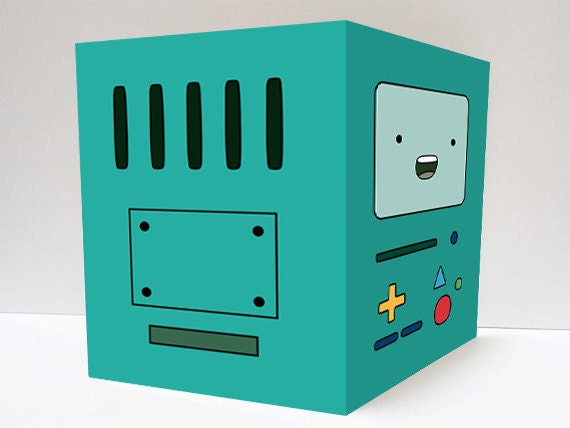Awesome Valentines Day Printable BMO Adventure Time inspired card