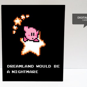 Tarjeta Imprimible de Amor de San Valentín de Kirby Adventure