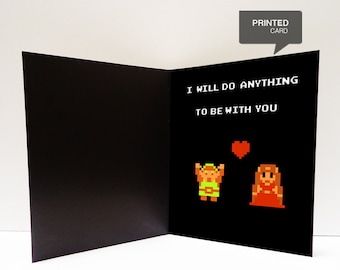 Zelda Love Printed Card