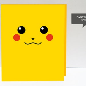 Valentine&#39;s Day Pikachu printable card (digital card)