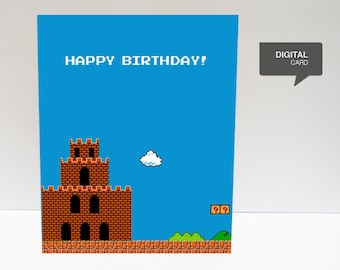 Happy Birthday Printable Card (digital file)