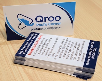 Cartes des droits des consommateurs du Mexique – Paquet de 25