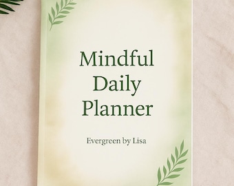 Printable Mindfulness Daily Planner | Self-Care Journal Pages | Gratitude & Wellness | Instant Download PDF