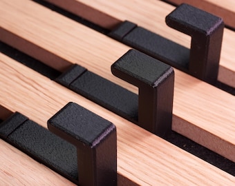 Haak voor akoestisch paneel: zonder boren, met pinvergrendeling, sterk PLA+