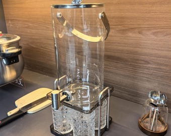 Handcrafted Glass Drink Dispenser | Rustic Party Beverage Dispenser