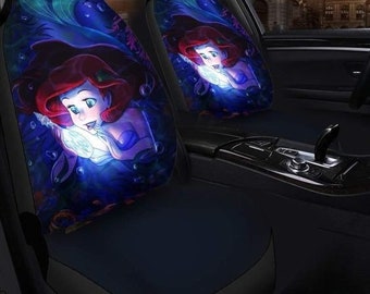 Ariel Princess Car Seat Cover, The Little Mermaid Seat Protector, Interior Covers, Car Accessories, Seat Cover For Car