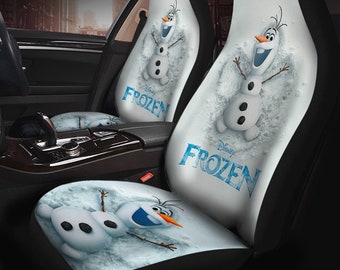 Frozen Olaf Car Seat Cover, Olaf Car Seat Protector, Interior Covers, Car Accessories, Seat Cover For Car