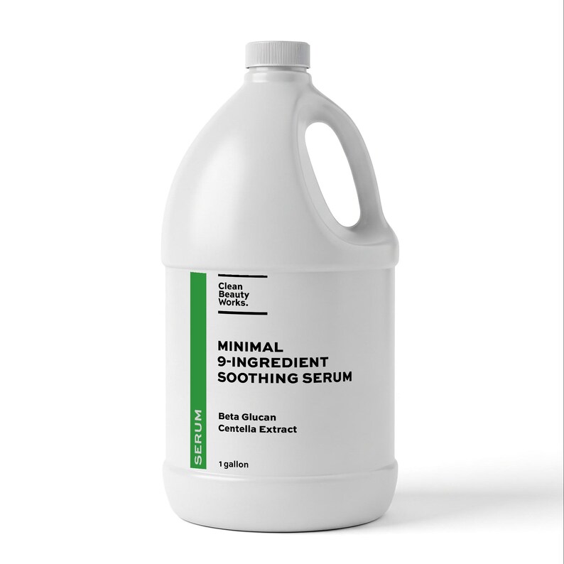 Minimal 9-Ingredient Soothing Serum, Centella Extract & Beta Glucan - 1 gallon