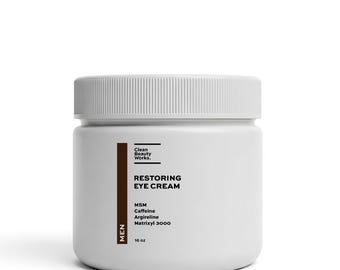 Restoring Eye Cream for Men, Argireline, Matrixyl 3000 & Caffeine (Bulk | Wholesale | Private Label)