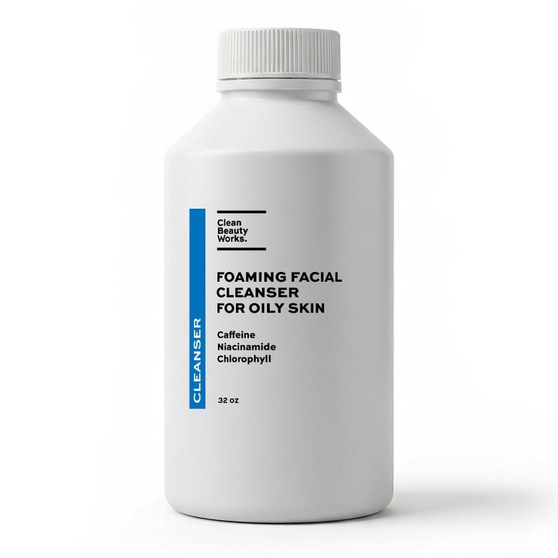 Foaming Facial Cleanser for Oily Skin, Caffeine & Niacinamide (bulk ...