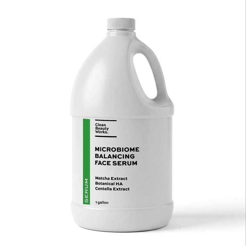 Microbiome Balancing Face Serum, Matcha, Centella & Botanical Hyaluronic Acid - 1 gallon