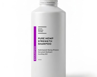 Hemp Infused Strengthening Shampoo: Hydrolyzed Protein & Seed Oil (Bulk | Wholesale | Private Label)