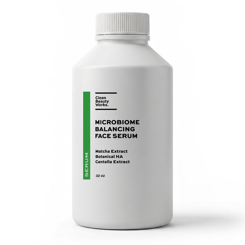 Microbiome Balancing Face Serum, Matcha, Centella & Botanical Hyaluronic Acid - 32 oz