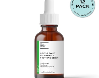 Gentle Daily Hydrating & Soothing Face Serum, Witch Hazel, Chamomile and Panthenol  (Bulk | Wholesale | Private Label)