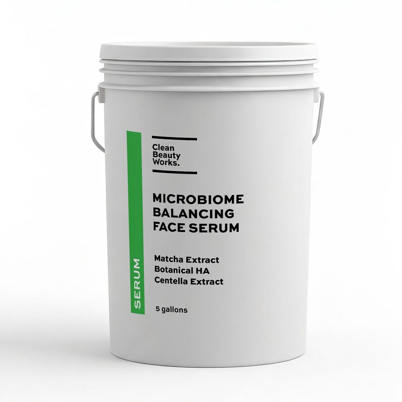 Microbiome Balancing Face Serum, Matcha, Centella & Botanical Hyaluronic Acid - 5 gallon