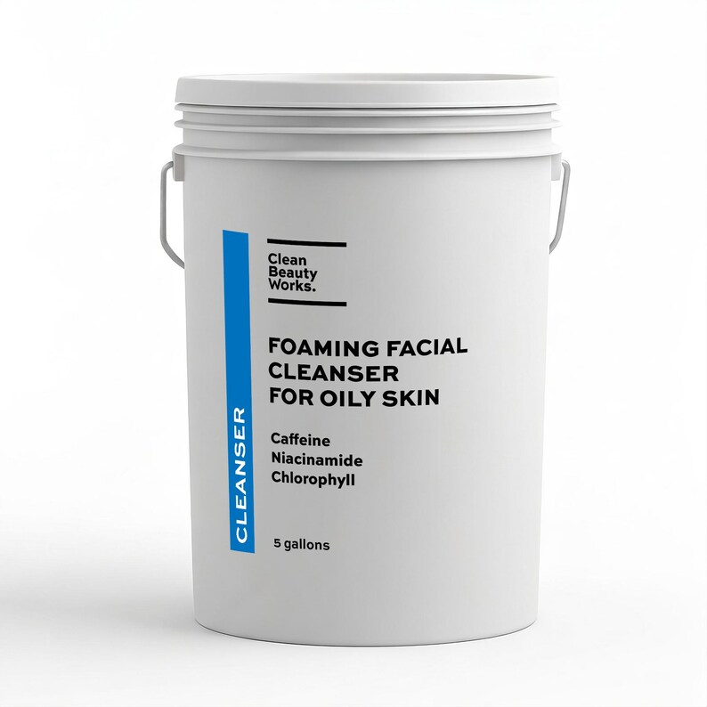 Foaming Facial Cleanser for Oily Skin, Caffeine & Niacinamide (bulk ...