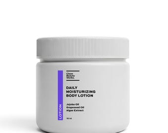 Loción corporal hidratante diaria con aceite de jojoba y aceite de semilla de uva (venta al por mayor/marca privada)
