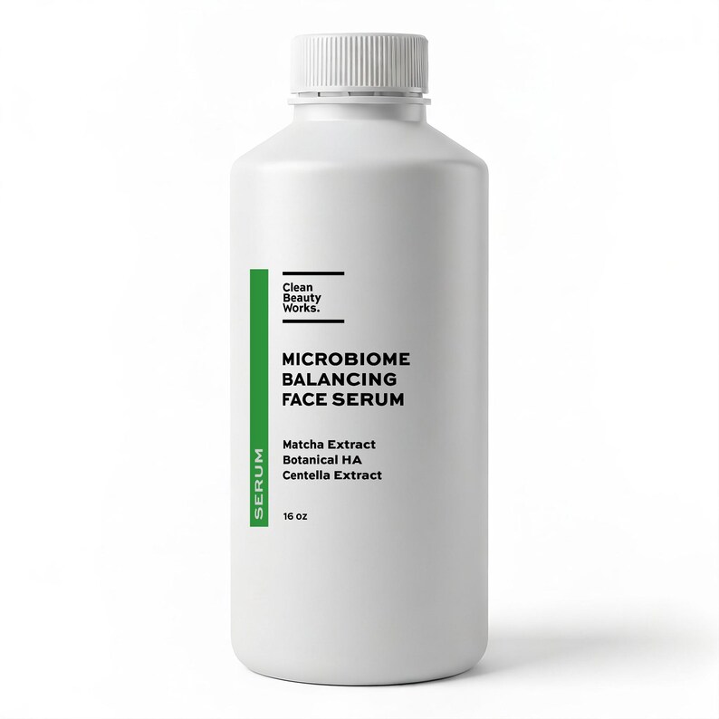 Microbiome Balancing Face Serum, Matcha, Centella & Botanical Hyaluronic Acid - 16 oz