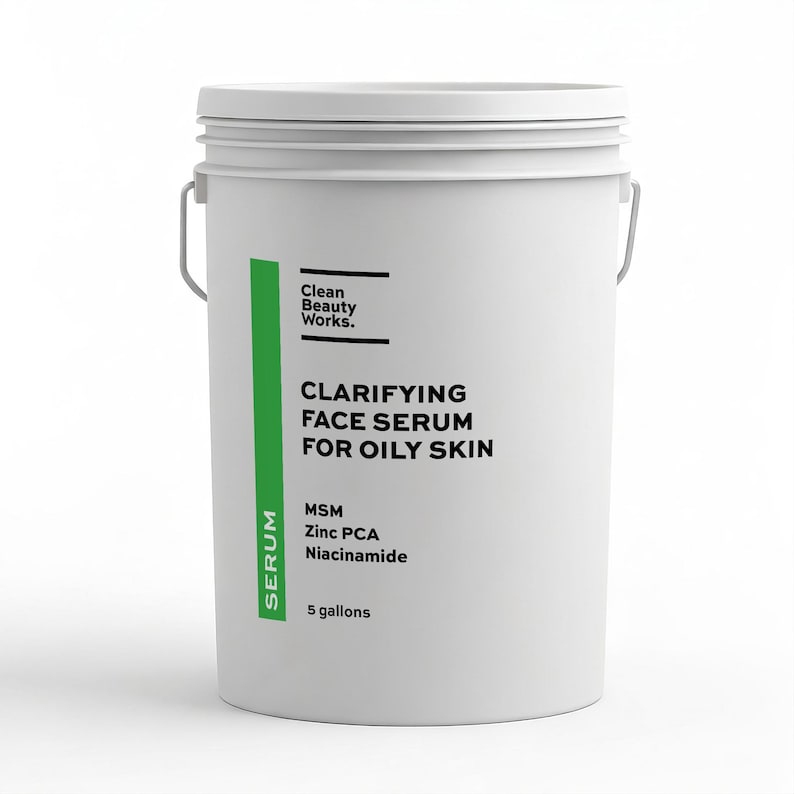 Clarifying Face Serum for Oily Skin, Niacinamide & Zinc PCA - 5 gallon
