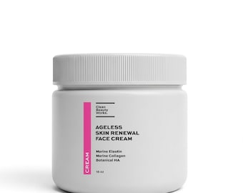 Ageless Skin Renewal Face Cream, Marine Elastin & Marine Collagen (Bulk | Wholesale | Private Label)