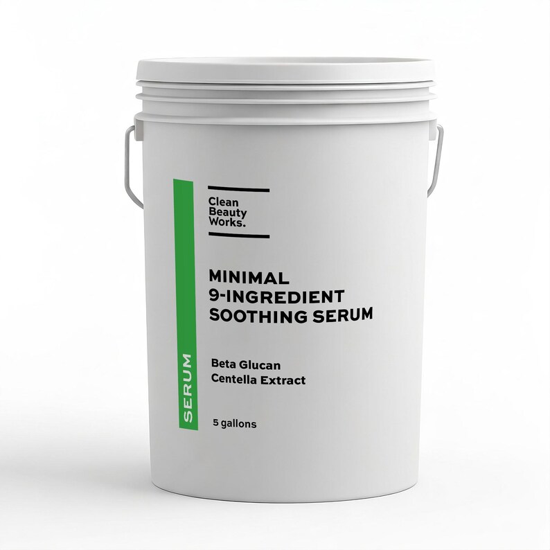 Minimal 9-Ingredient Soothing Serum, Centella Extract & Beta Glucan - 5 gallon