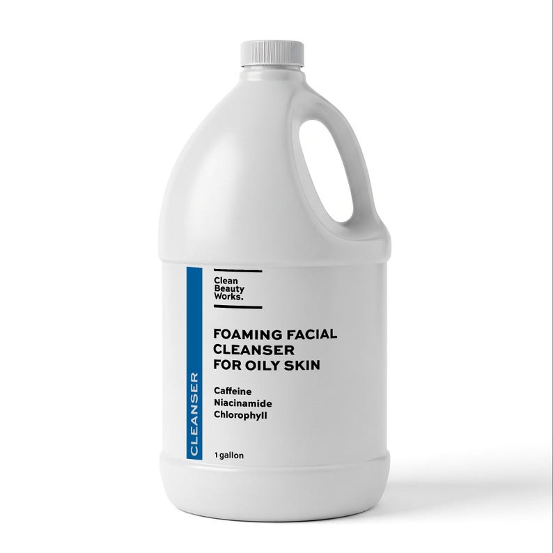 Foaming Facial Cleanser for Oily Skin, Caffeine & Niacinamide (bulk ...