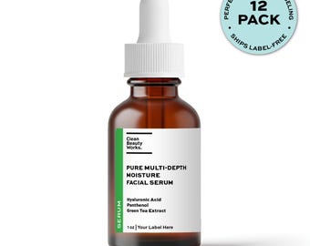 Pure Multi-Depth Moisture Facial Serum, Hyaluronic Acid & Vitamin B5 (Bulk | Wholesale | Private Label)