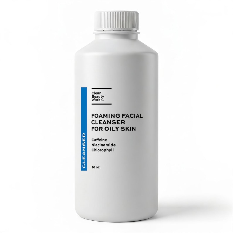 Foaming Facial Cleanser for Oily Skin, Caffeine & Niacinamide (bulk ...