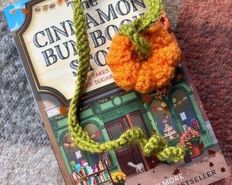 Crochet Pumpkin Bookmark Pattern Beginner Friendly