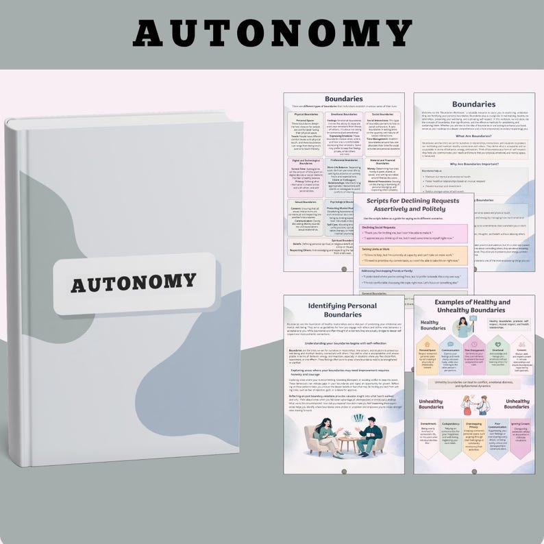 Writing Autonomy Graphics Sobriety Bundle | Addiction Recovery Planner & Printable Kit | Sober ...