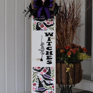 Witches Welcome Halloween Porch Leaner