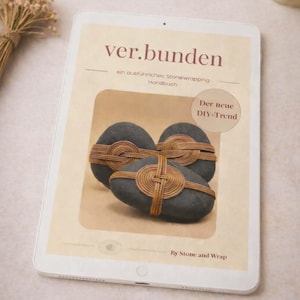 Comprehensive Stonewrapping Handbook - PDF Instructions. Binding stones – No crochet, no macrame – familiar yet completely different.