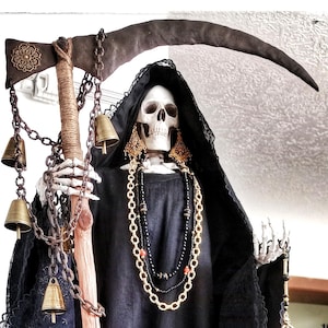 34 inch Santa Muerte Holy Death Statue