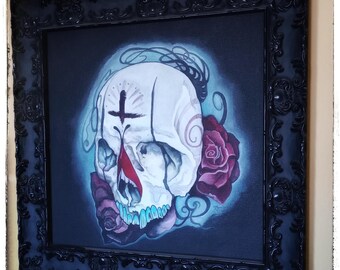 Calavera ORIGINAL hand painted painting