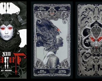 XIII Gothic Tarot Deck: Complete 78 Mystical Divination Card Deck