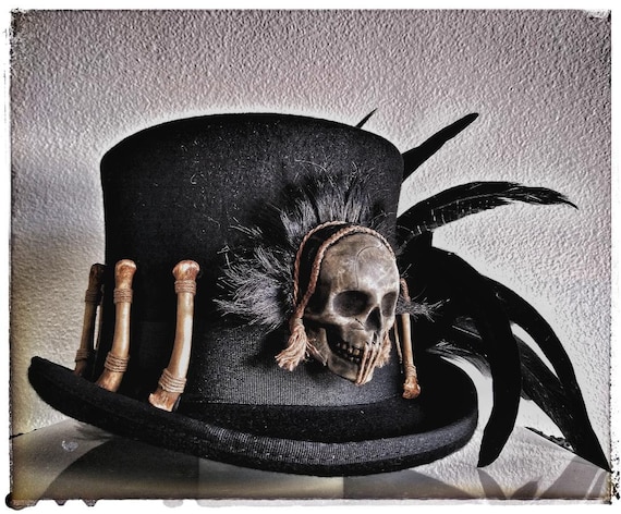 Trophy Skull, Shrunken Head Tophat - Etsy