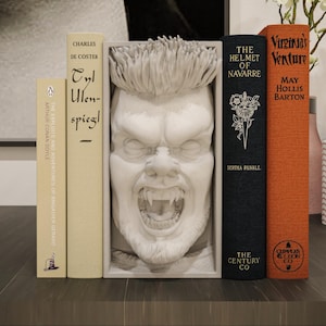 David Vampire Bookend | Gothic Horror Home Library Decor