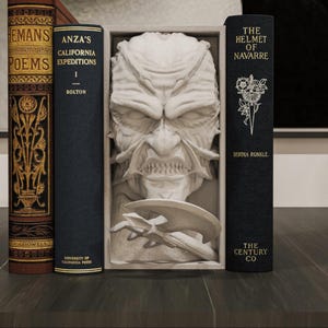 The Creeper Book Nook: Horror Wall Mount - Gothic Bookshelf Insert