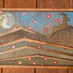 Phish Antelope Moon Art: Laser Cut 3D Donut Design