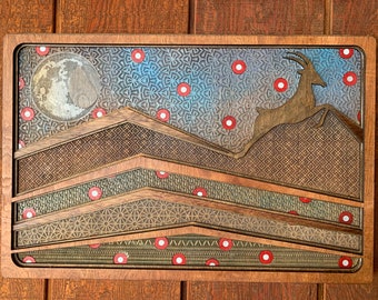 Phish Antelope Moon Art: Laser Cut 3D Donut Design