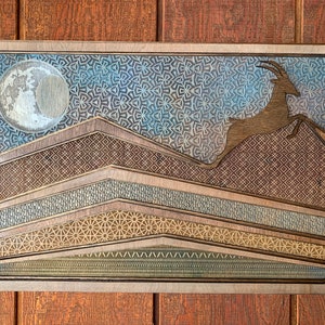 Phish Antelope Landscape with Phish Moon