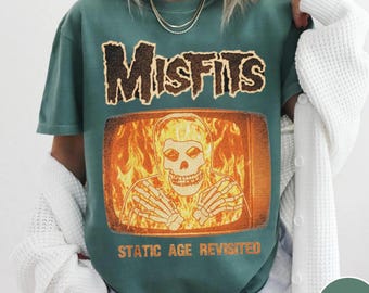 MISFITS Vintage Style Black T-shirt - Misfits T-shirt - Misfits