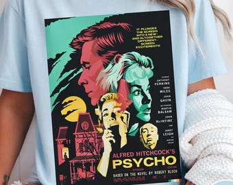 Camiseta de la película Psicosis: regalo para fans de Alfred Hitchcock