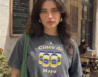 Funny Mexican Sombrero Cinco de Mayo Shirt : Anti Mayo Humor Tee , Gross Food Joke  Comfort Colors Graphic Tshirt