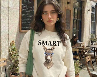 Smart Ass Donkey Shirt , Viral Donkey Meme Graphic Tee, Comfort Colors Shirt