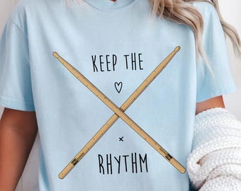Vintage Drum Stick Comfort Colors Shirt: Drummer Gift