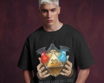 Comfort Colors Tabletop RPG Shirt : Funny Dungeon Master Tee , D20 Dice Fantasy Gamer Gift