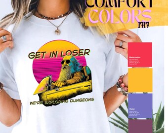 Camiseta "Entra en Loser We Are Playing Gaming": divertida camiseta de mago con colores cómodos, regalo de rol retro