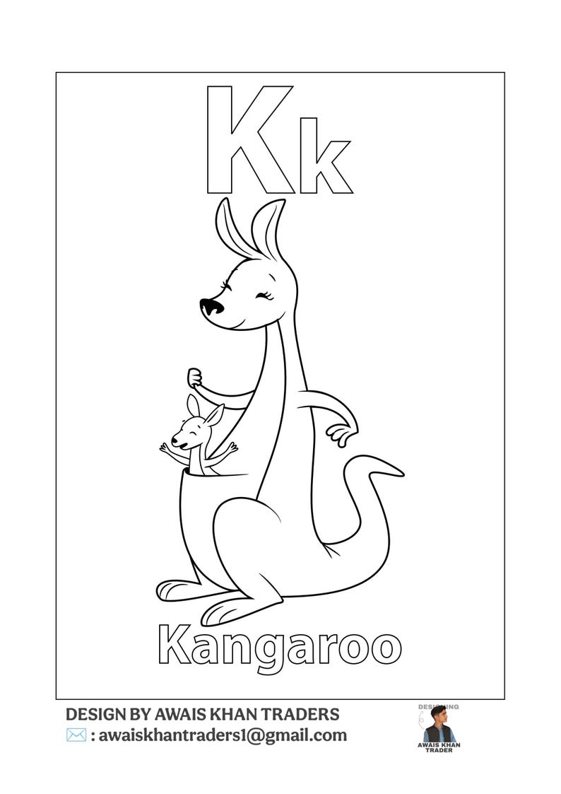 ABC Colouring Book | Alphabets for Kids | ABC Pages Pdf | A to Z - Etsy